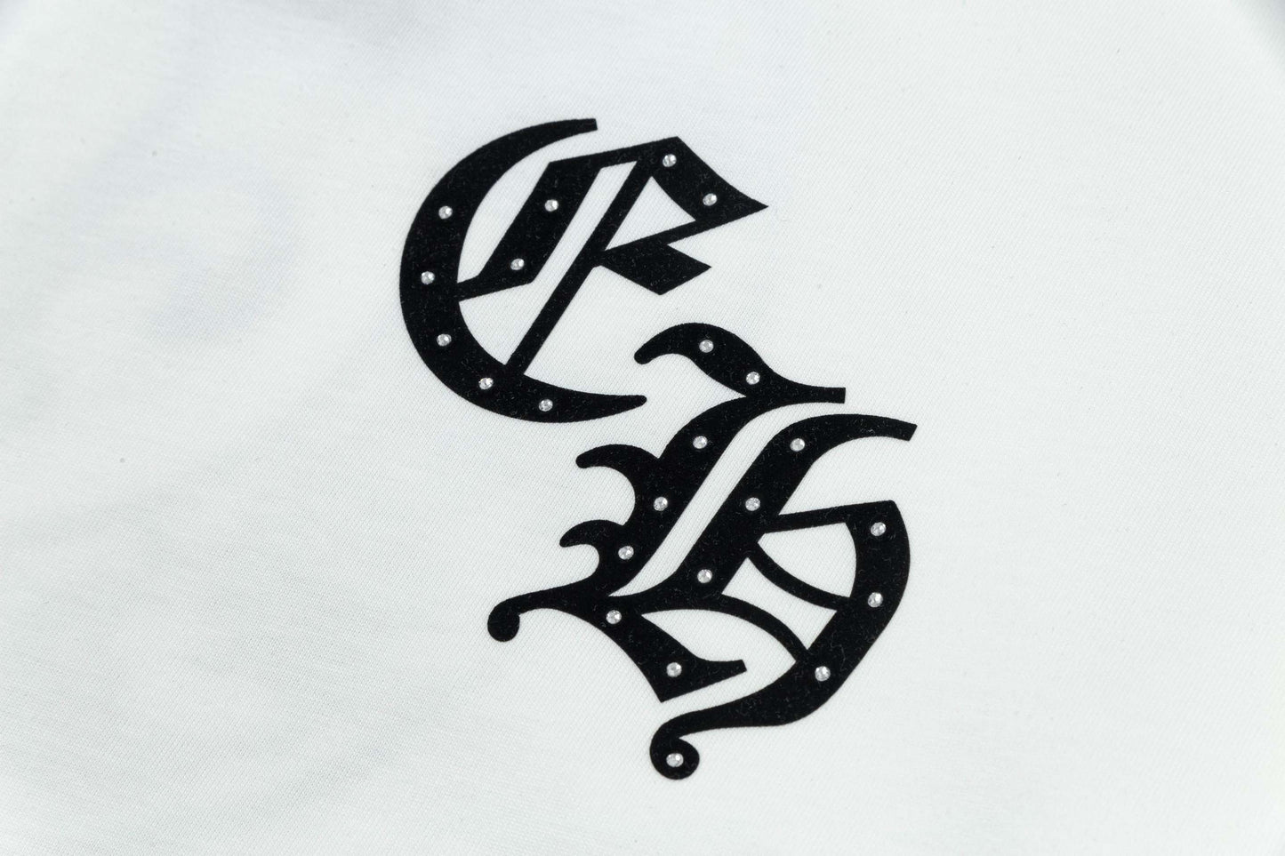 White Chrome Gem Hearts