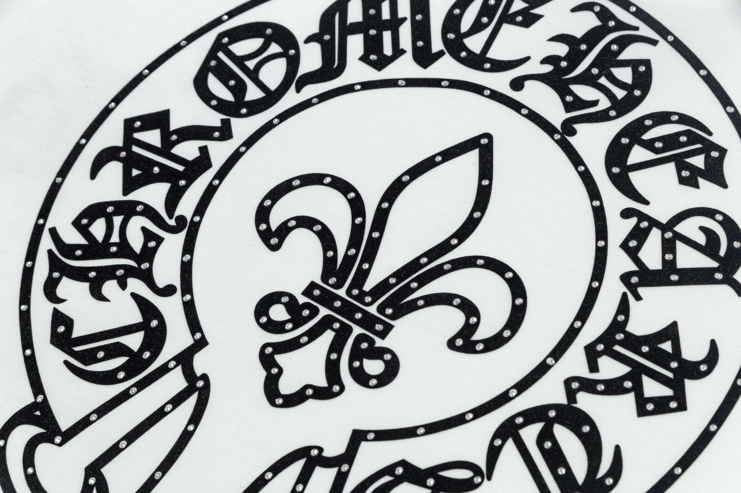 White Chrome Gem Hearts