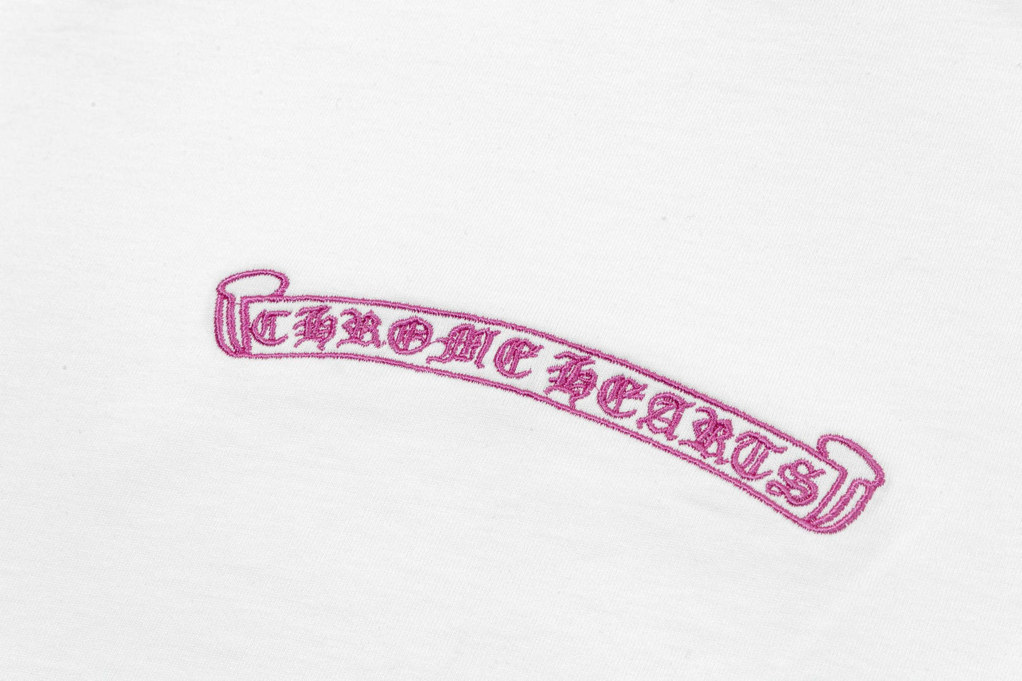 White Chrome Pink Hearts