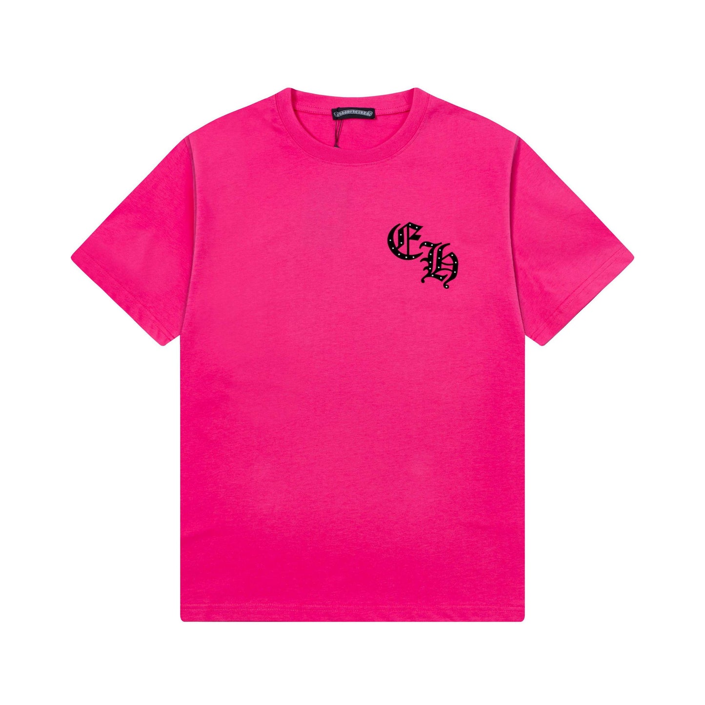 Hot Pink Chrome With Gem Heart