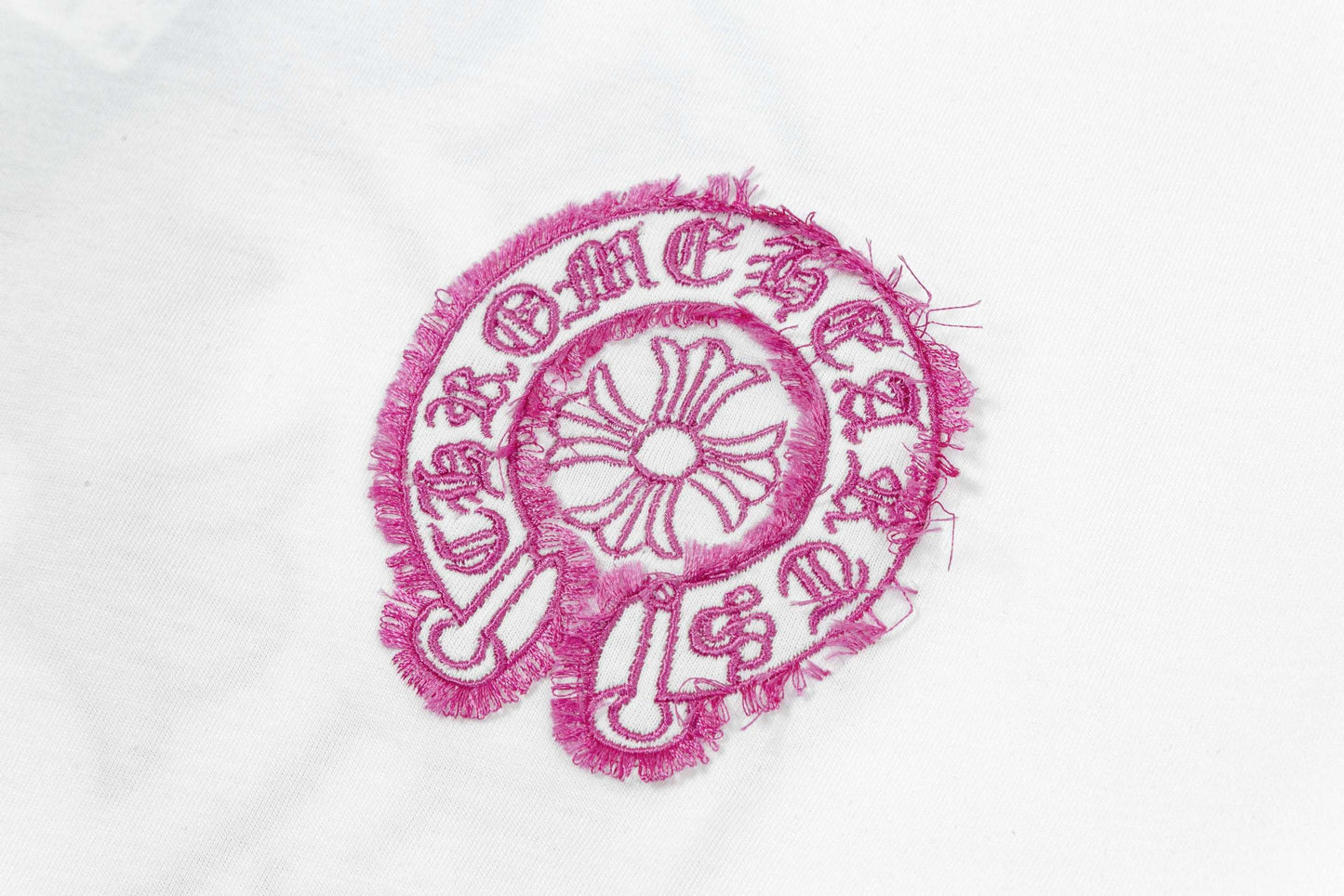 White Chrome Pink Hearts